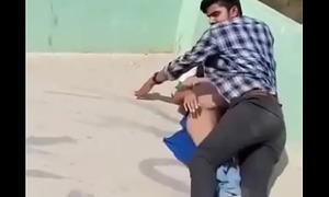Village Couple caught while fucking on roof top